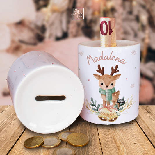 Mealheiro de natal "Rena"