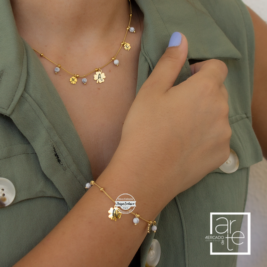 Conjunto fio e/ou pulseira "Lucky"