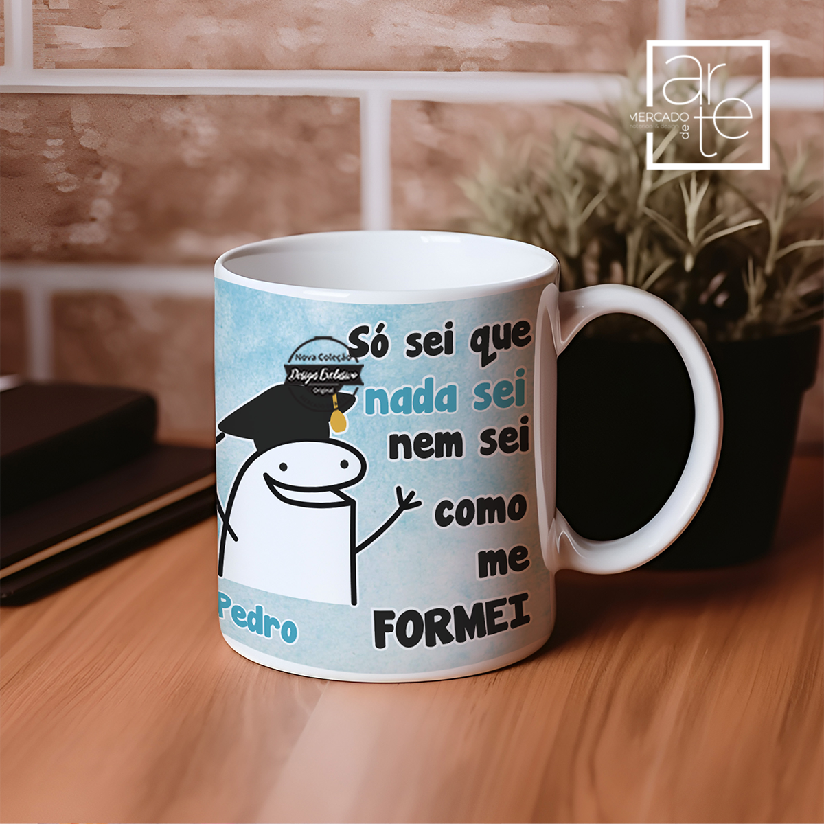 Caneca flork "Só sei que nada sei..."