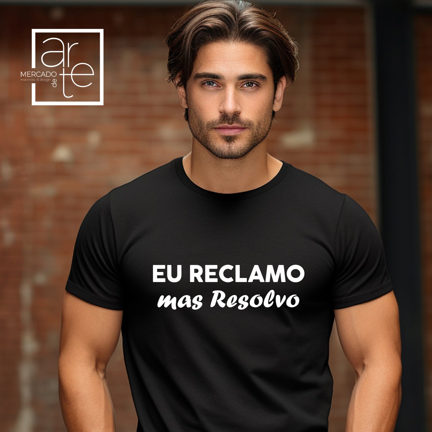 T-shirt "Eu reclamo, mas resolvo"