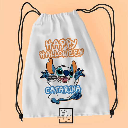 Mochila stitch "Happy Halloween"