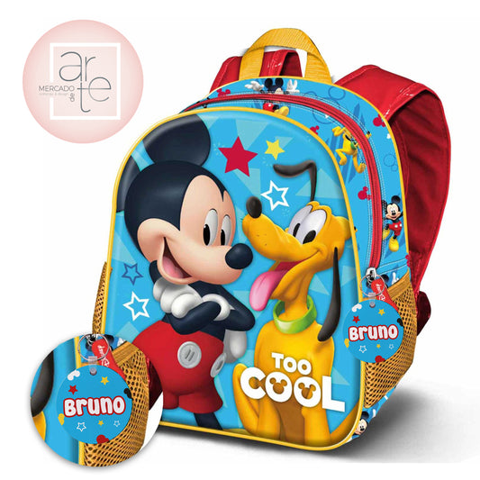 Mochila " Mickey 3D " com identificador de OFERTA