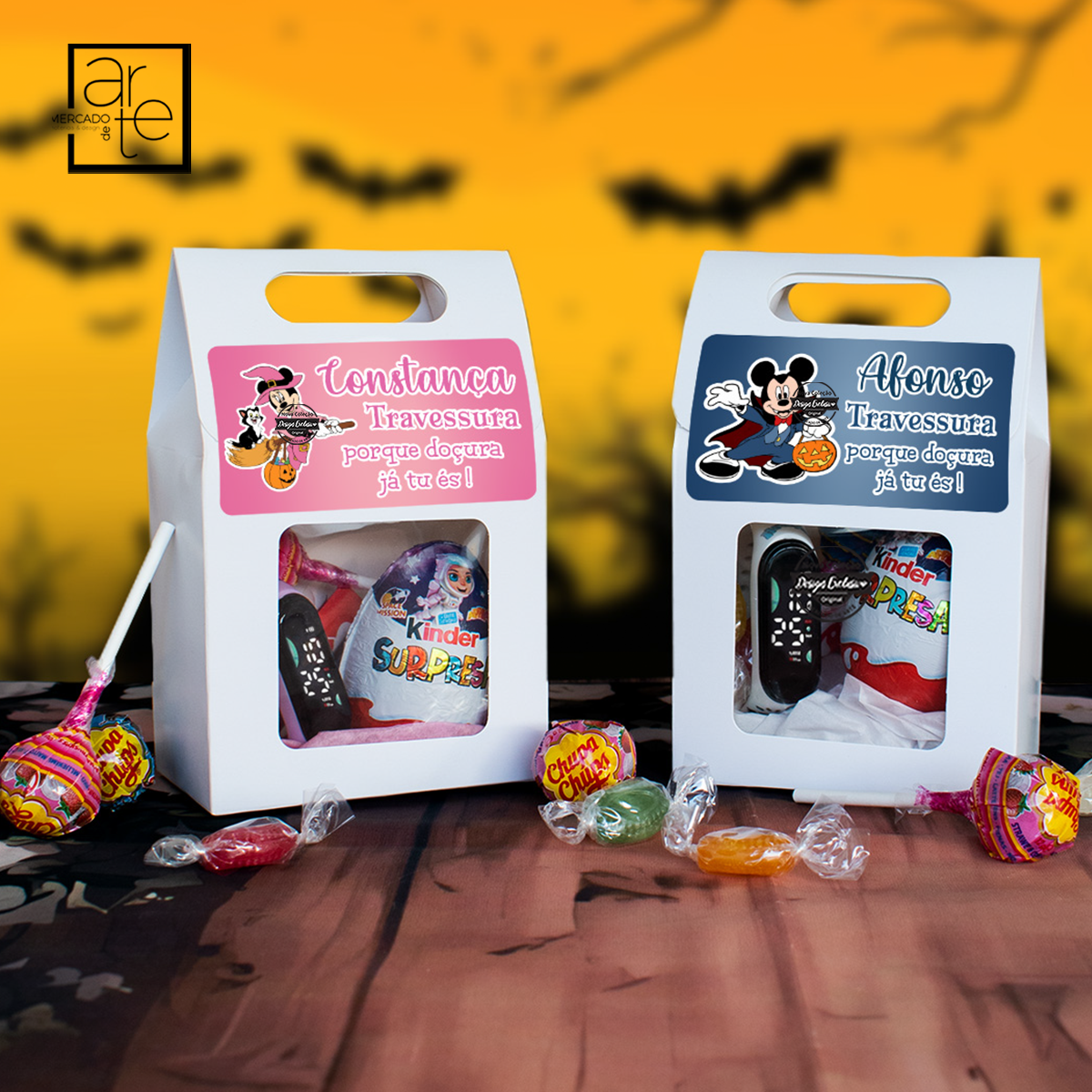 Kit Halloween Minnie/Mickey "Travessura"