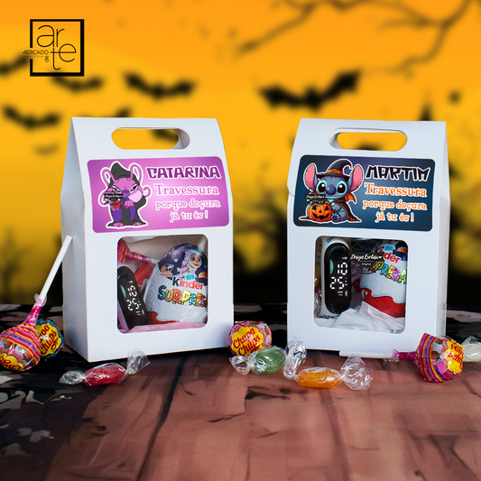 Kit Halloween Stitch/Angel "Travessura"