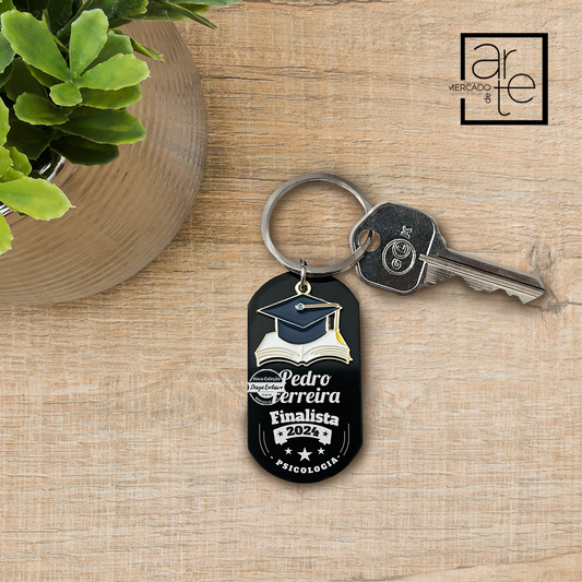Porta-chaves chapa militar "Finalista"