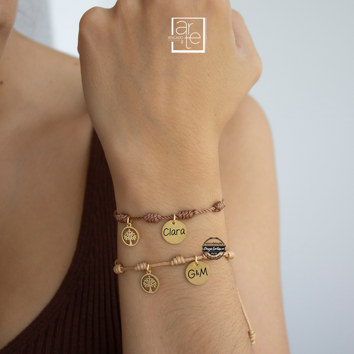 Pulseira 7 nós "árvore"