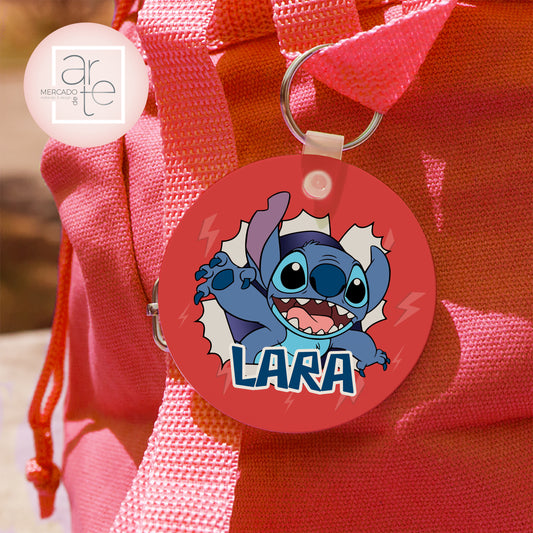 Identificador de mochila " STITCH"