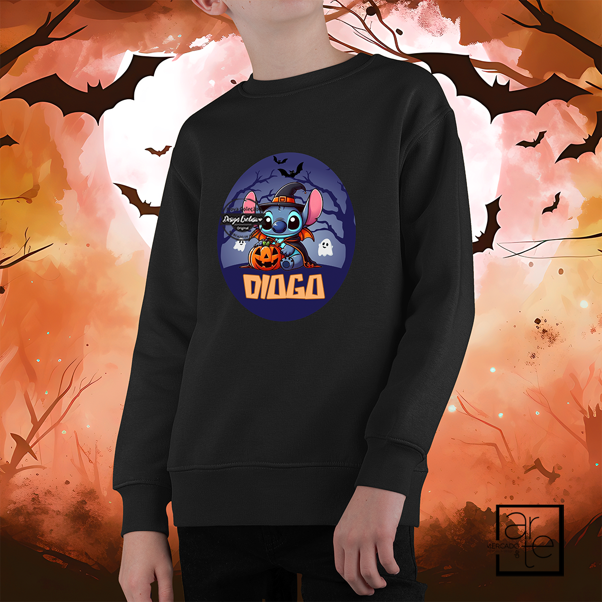 Sweat halloween "Stitch/Angel"