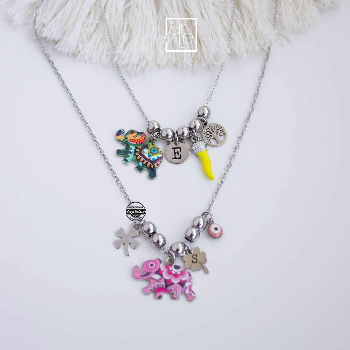 Fio elefante amuletos "Nome"