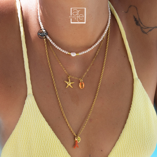 Conjunto fios "beach look"