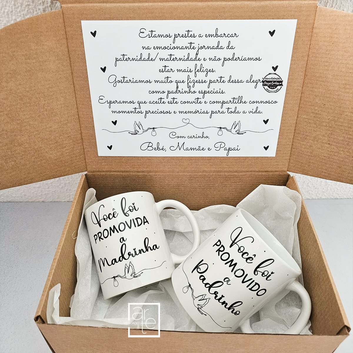 Kit "Convite padrinhos"