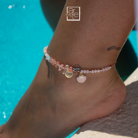 Pulseira pé ajustável "Concha"