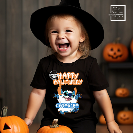 T-Shirt stitch "Happy Halloween"