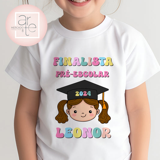 T-Shirt Colorida " Finalista "