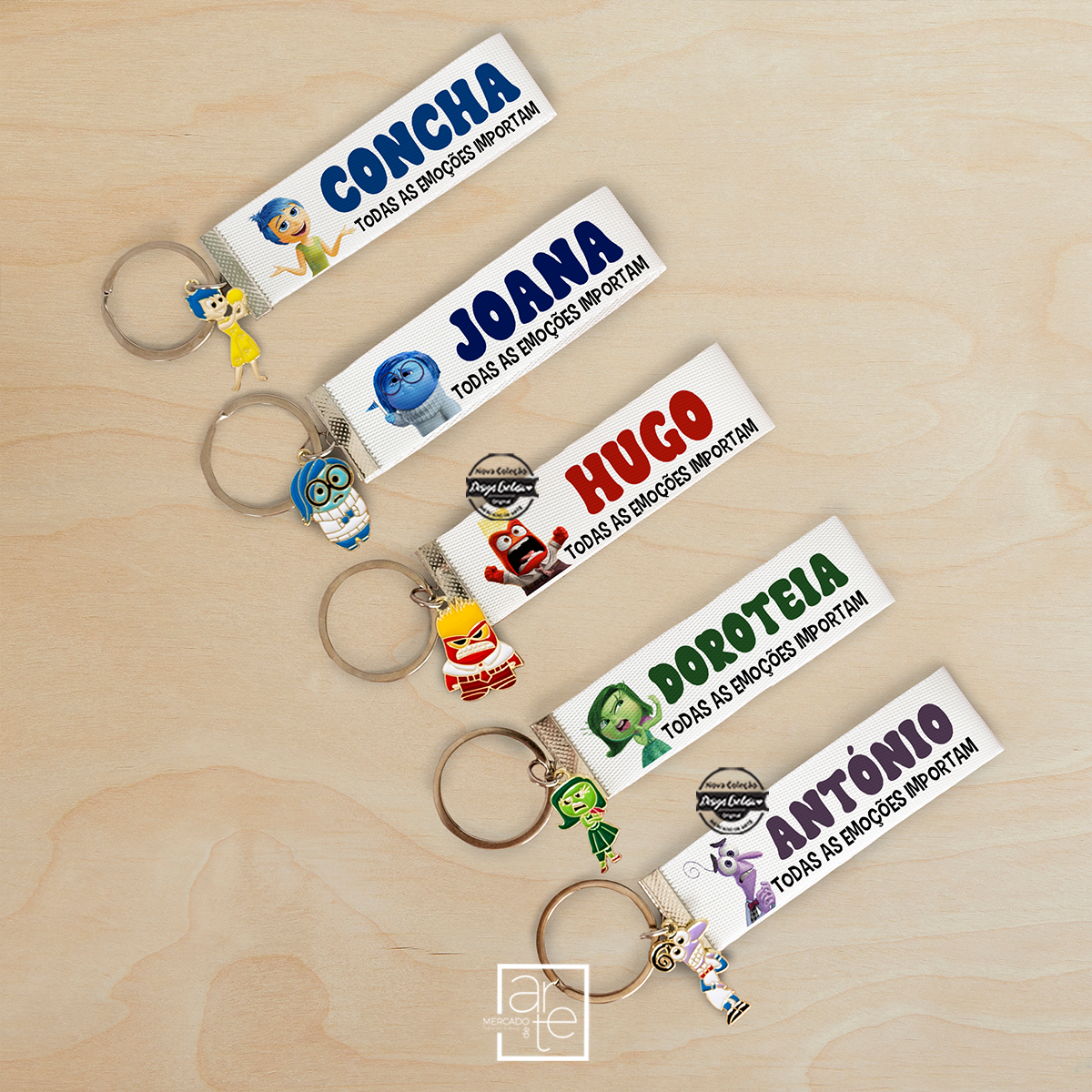 Porta-chaves Divertidamente "Emoções"