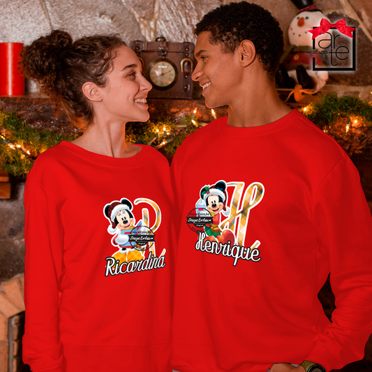 Sweat de Natal "Minnie/Mickey" Inicial