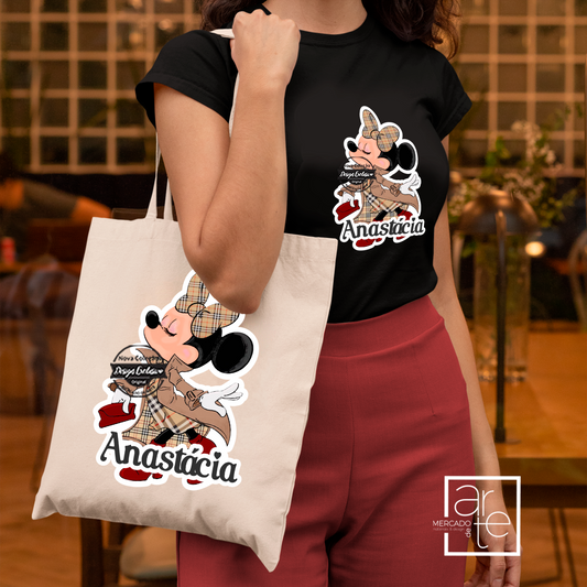 T-shirt e/ou saco "Minnie chique"