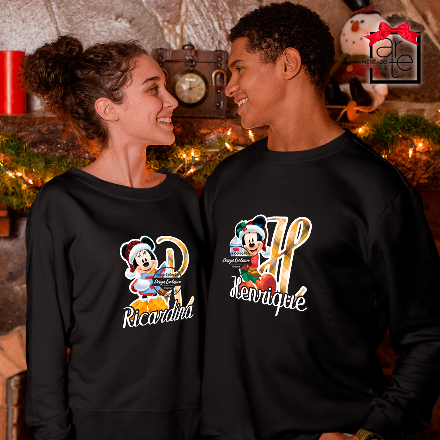 Sweat de Natal "Minnie/Mickey" Inicial