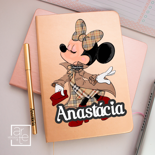 Bloco e/ou caneta "Minnie chique"