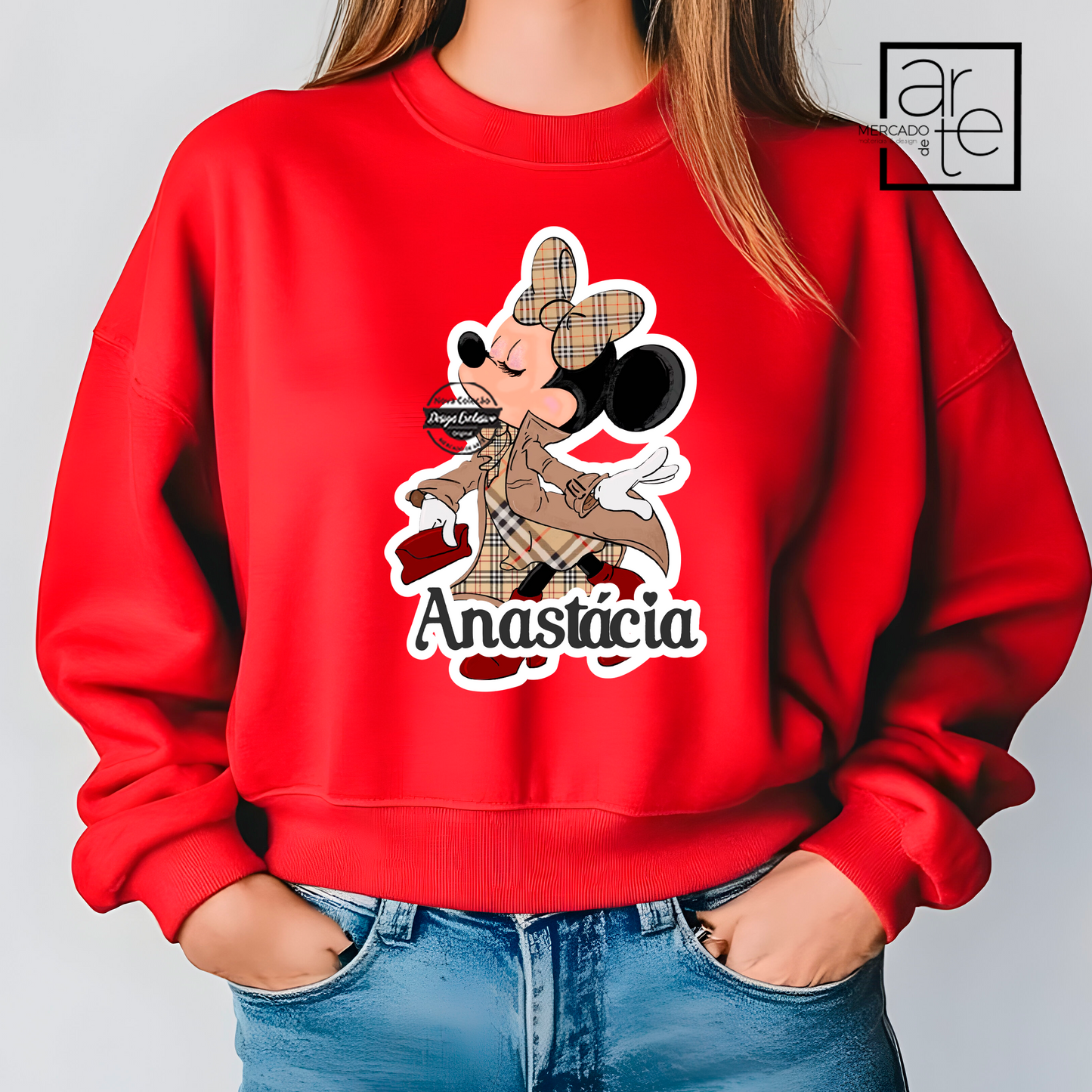 Sweat de natal "Minnie chique"