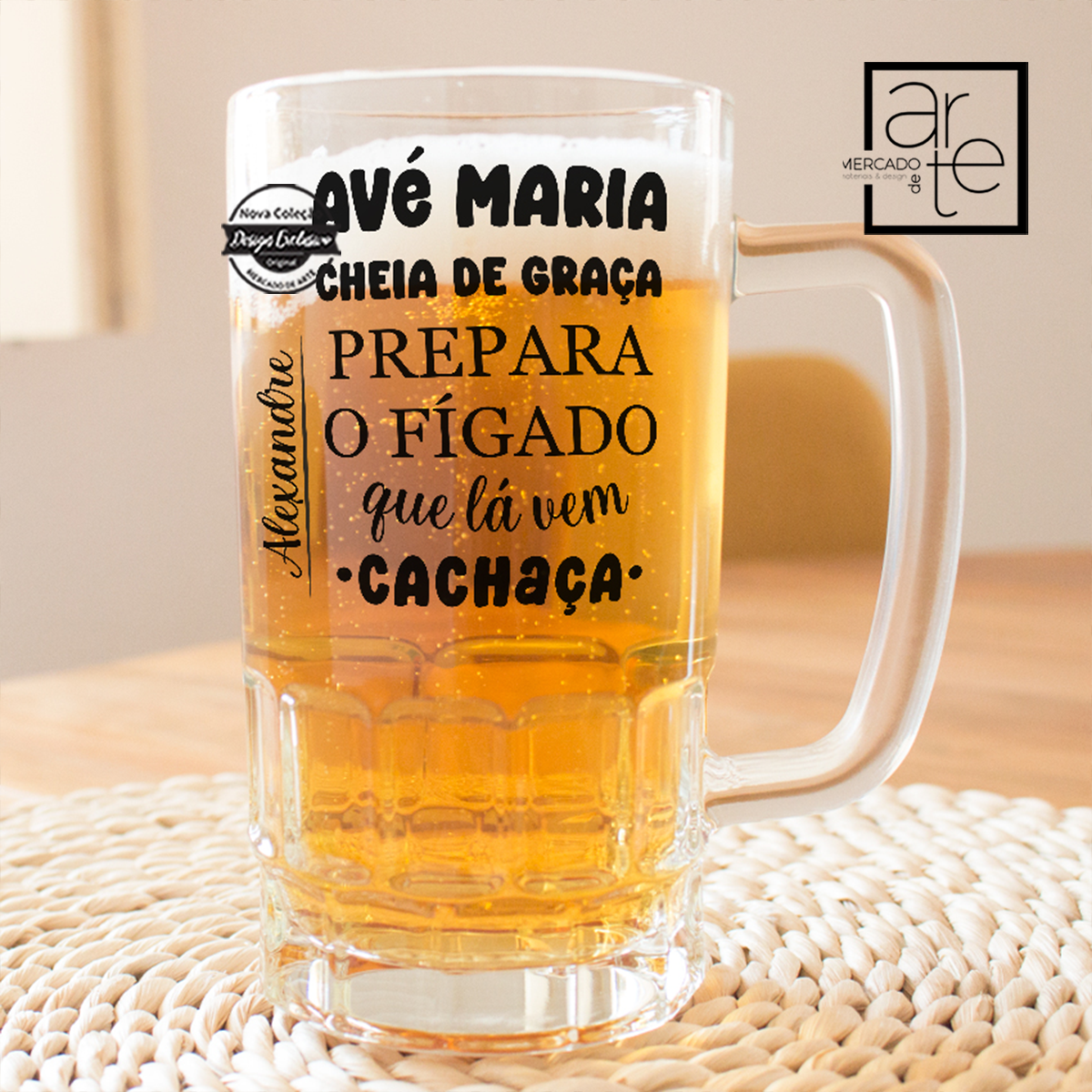 Caneca cerveja "Prepara o fígado"