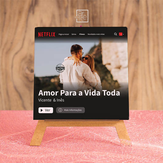 Moldura azulejo com suporte "Netflix"