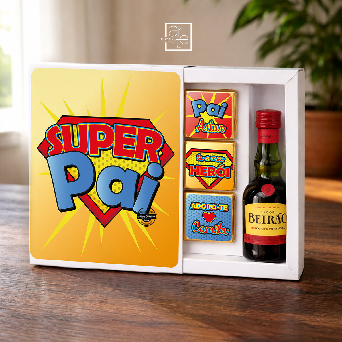 Kit favaios e napolitanas "Super pai"