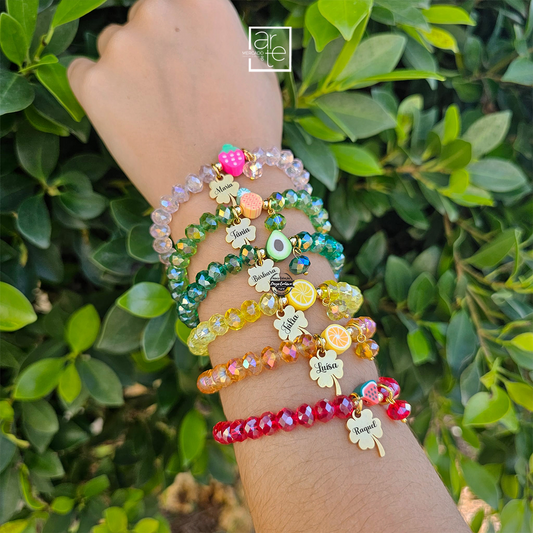Pulseira cristal "Frutas"