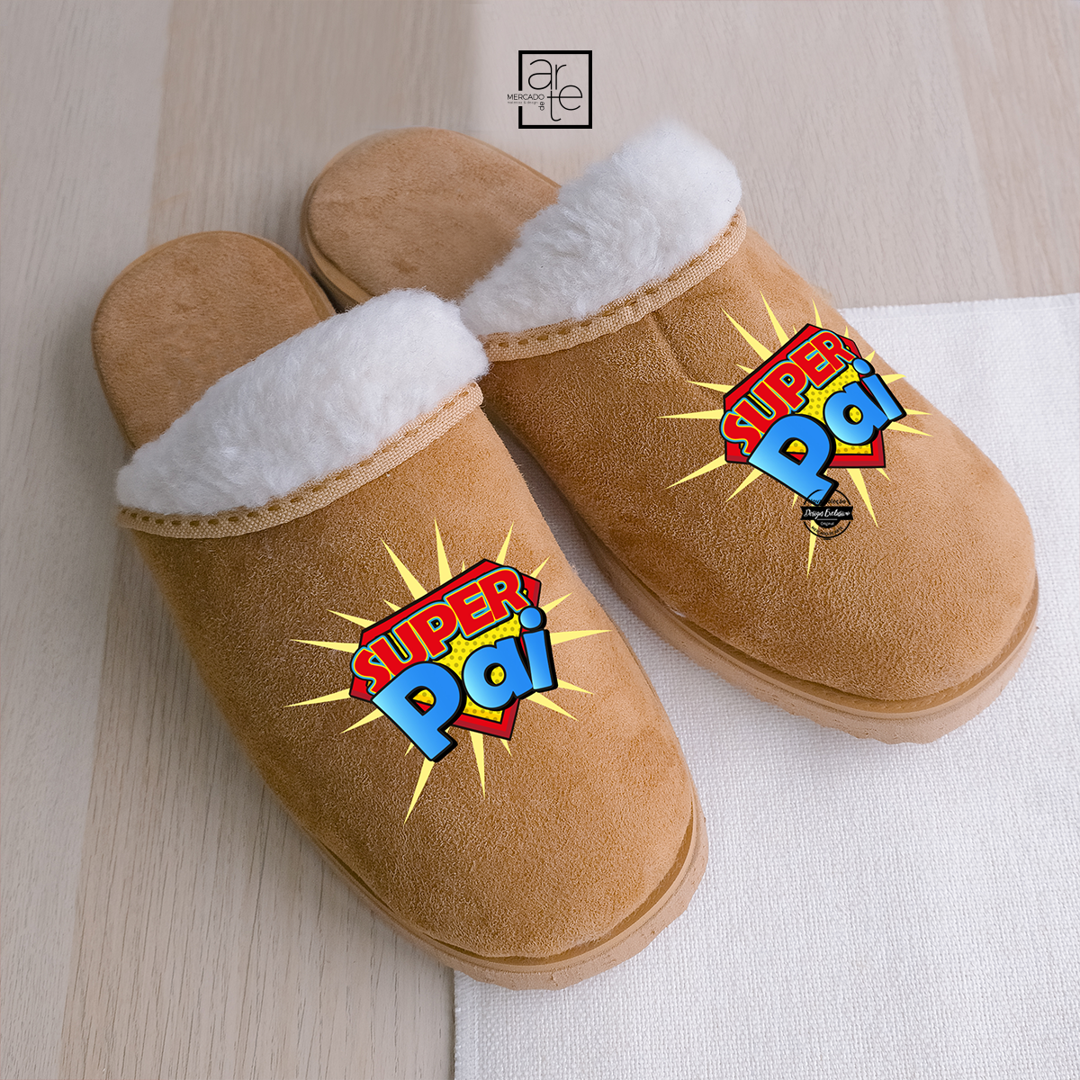 Chinelos "Super pai"