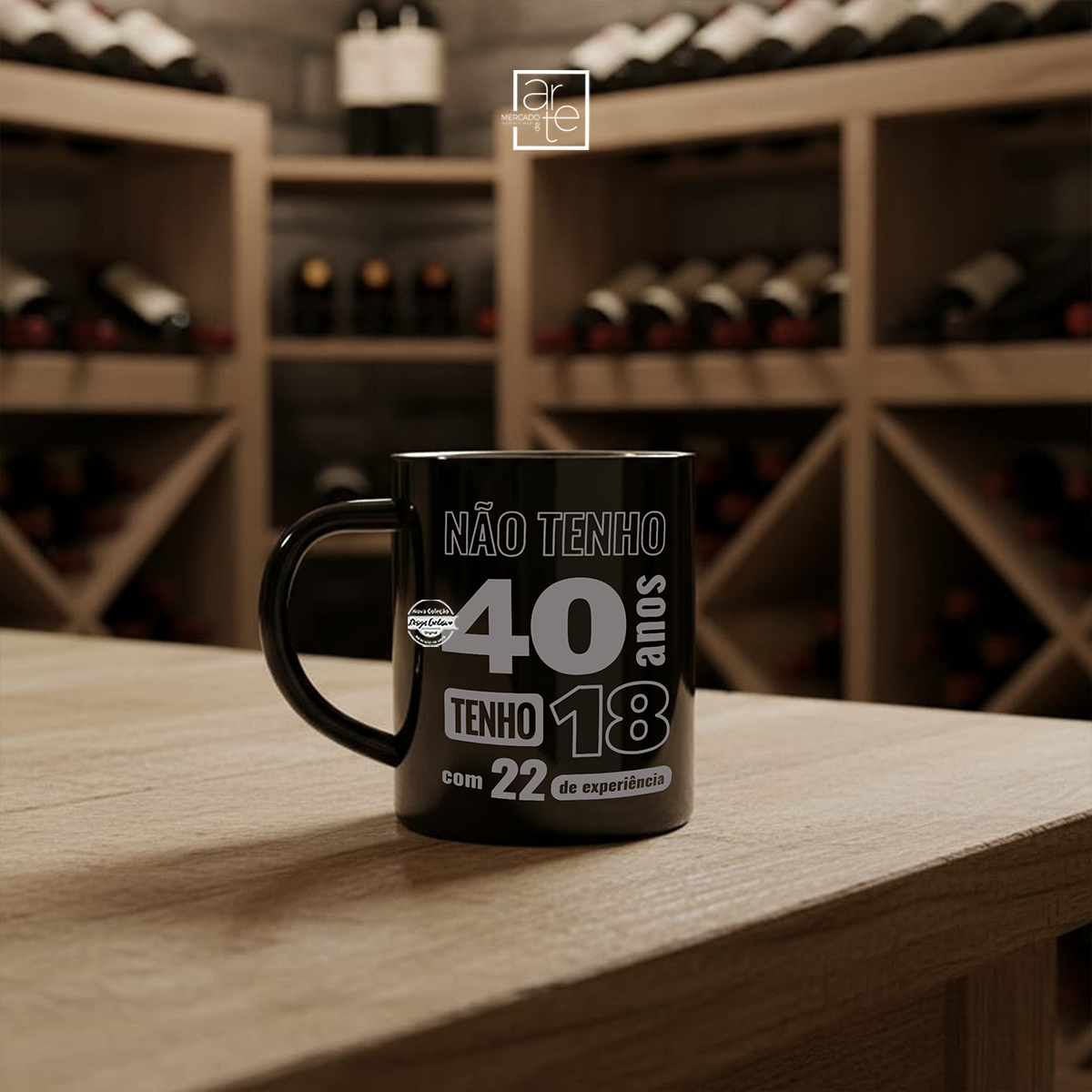 Caneca laser "Não tenho 40 anos, tenho..."