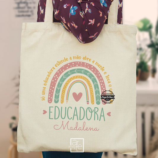 Saco educadora "Arco-íris"