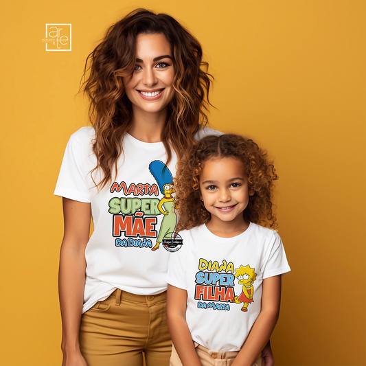 T-shirt Mãe e/ou filhos "Simpson"