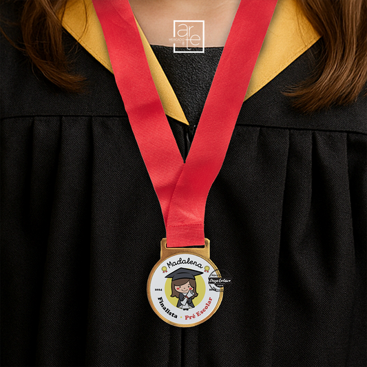 Fita com medalha de ouro "Finalista"