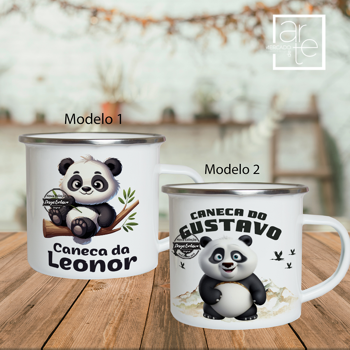 Caneca Panda "Nomes"