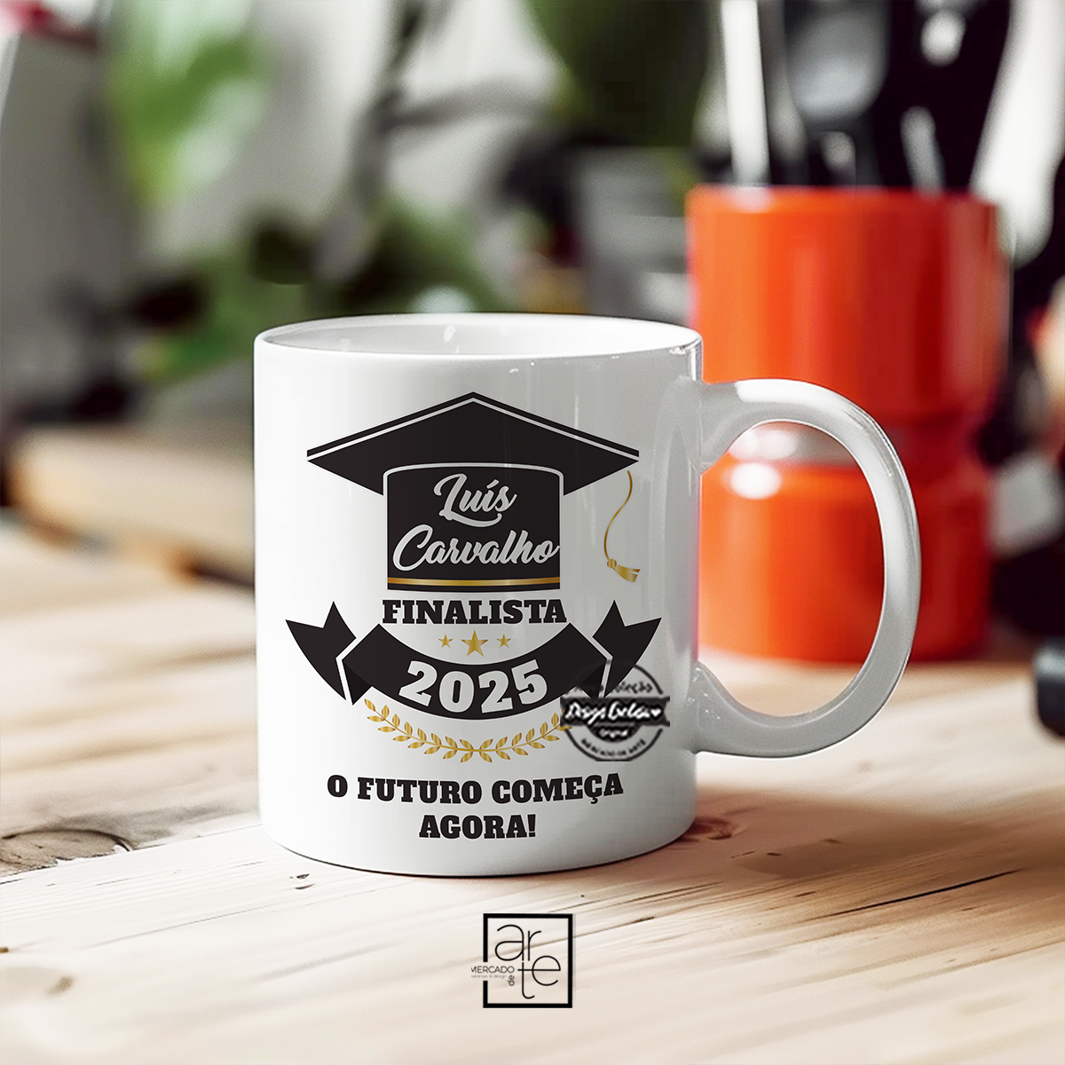 Caneca de cerâmica "Finalista"