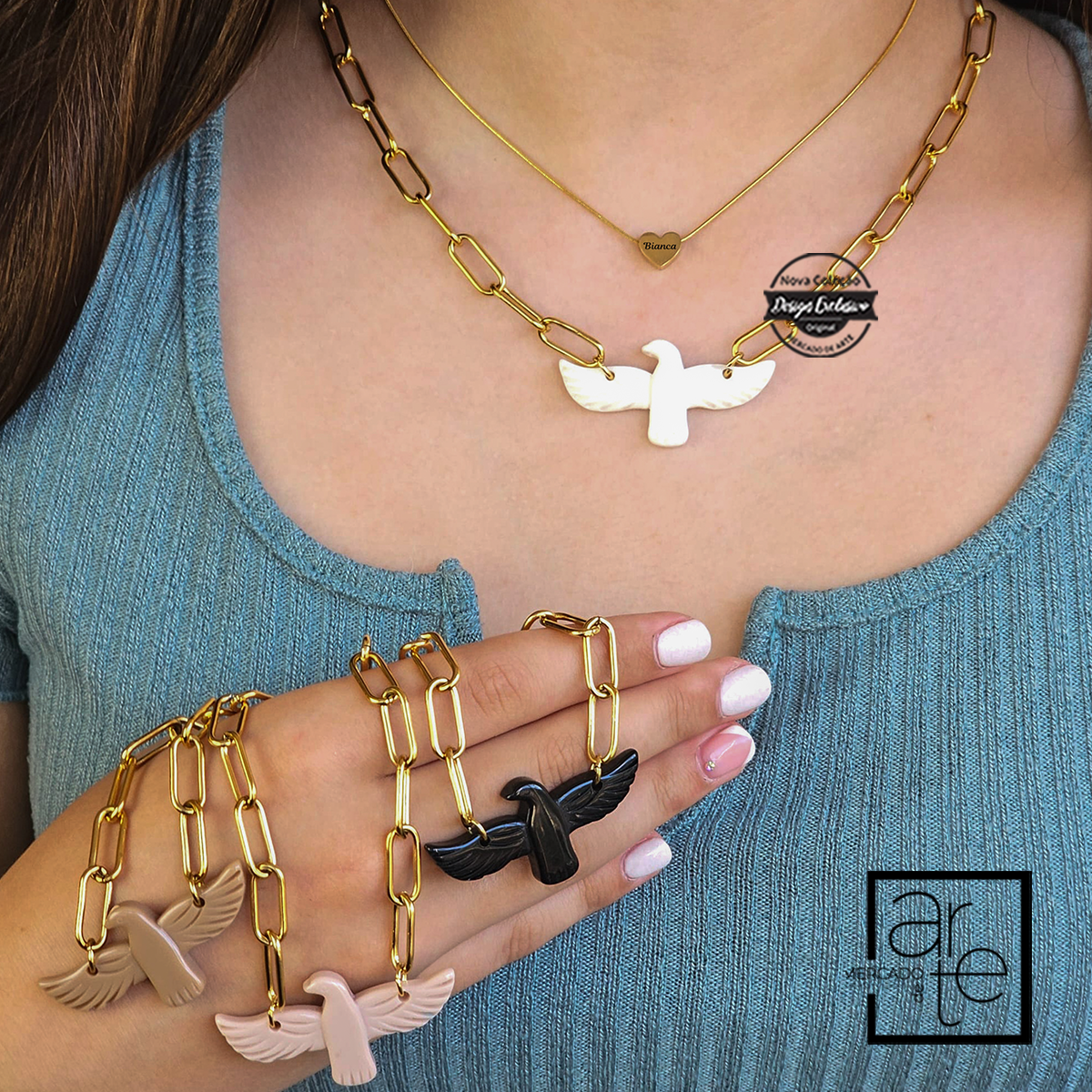 Conjunto fio fénix "Nome"