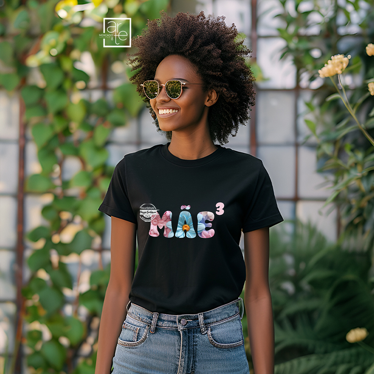 T-shirt "Mãe de 3"