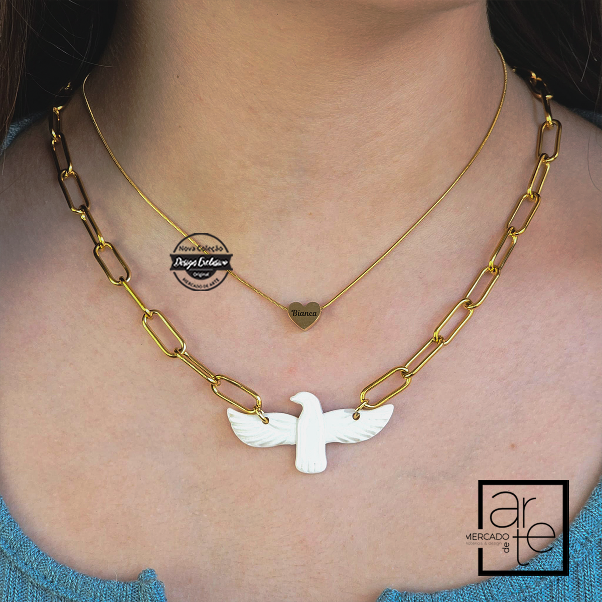 Conjunto fio fénix "Nome"