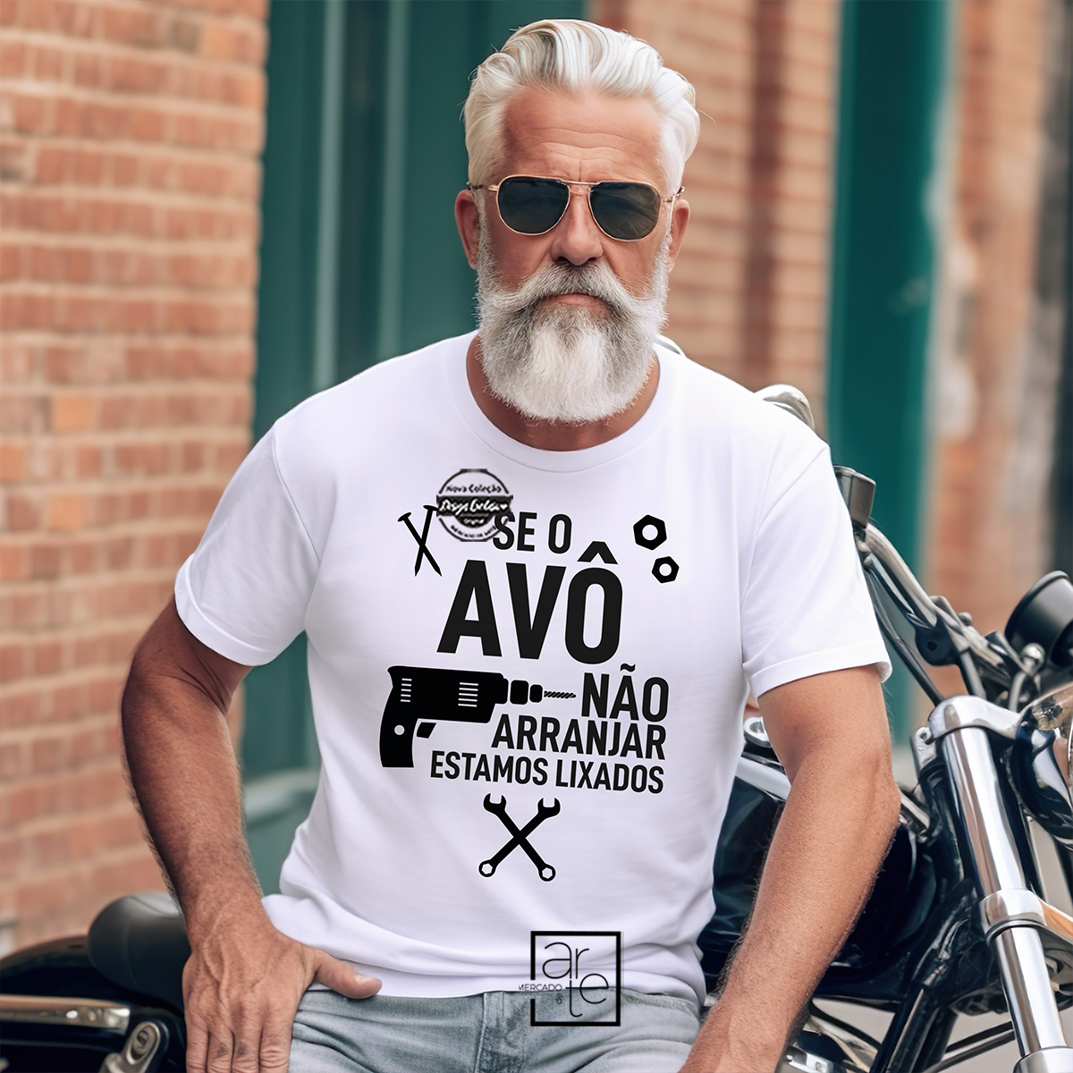 T-shirt "Se o avô não arranjar..."