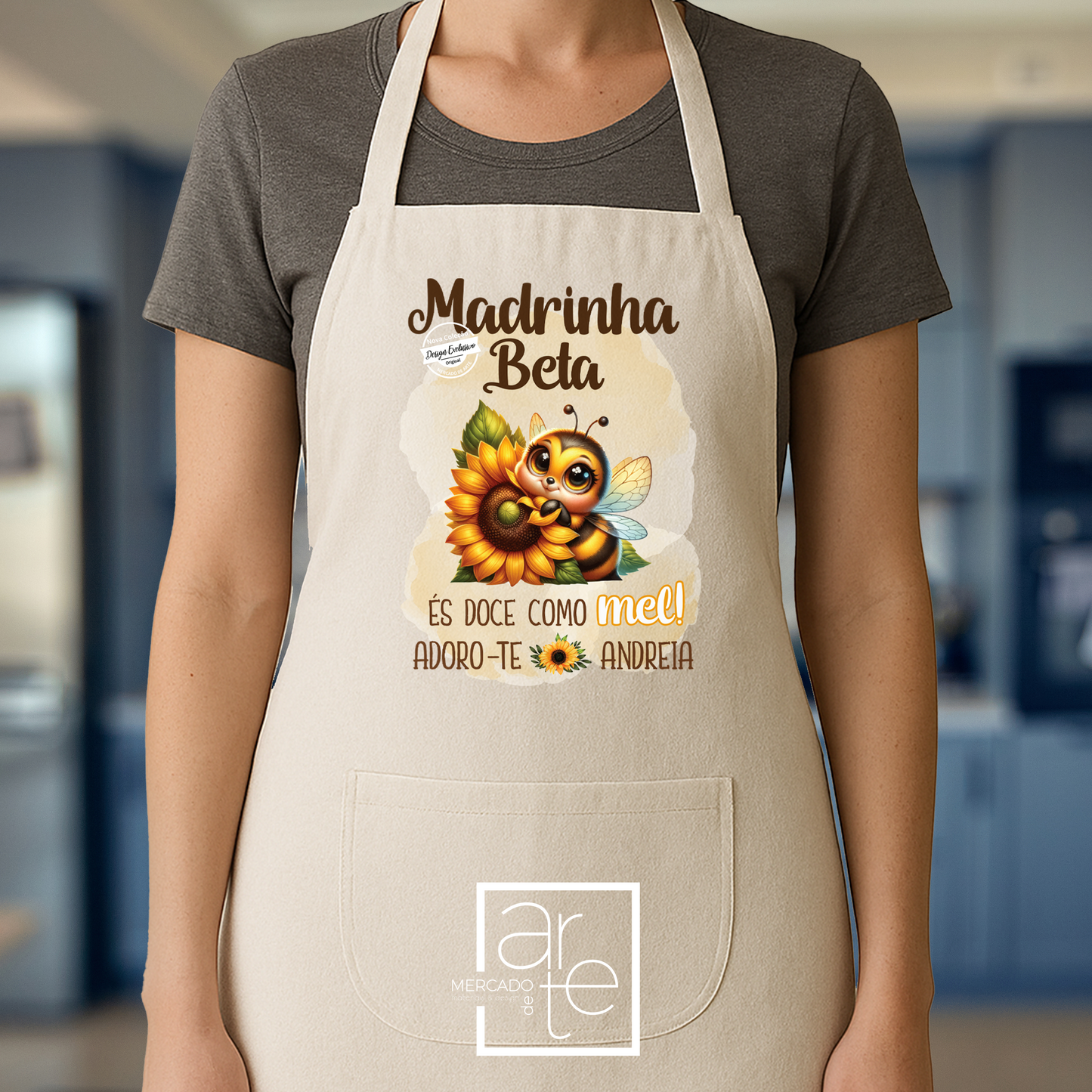 Avental abelha "Madrinha"