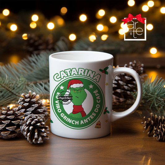 Caneca de cerâmica "Grinch"