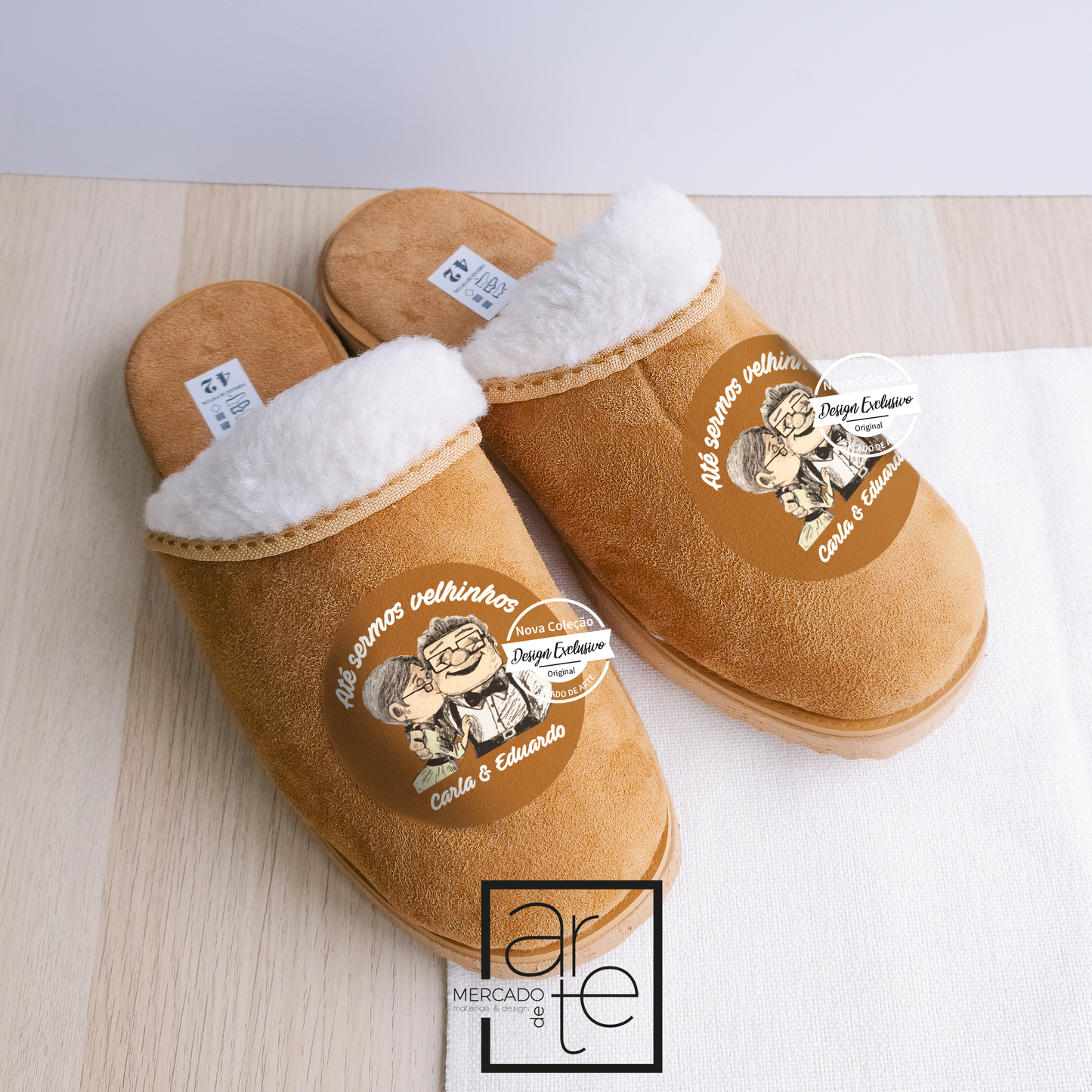 Chinelos "Até sermos velhinhos"