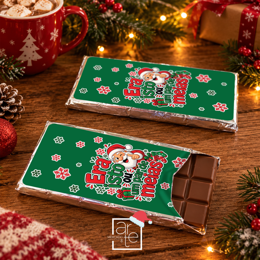Este Natal, oferece sorrisos, boa disposição e uma boa dose de humor! 🎁

Chocolate Pai Natal "Era isto ou um par de meias", é perfeito para quem adora prendas originais, divertidas e cheias de espírito natalício.

Ideal para surpreender amigos, família ou aquele amigo secreto que merece algo diferente, porque, convenhamos, há prendas que aquecem o coração… e outras que dão vontade de rir! 😂

Porque neste Natal, entre tantas surpresas… era isto ou um par de meias! 🎄