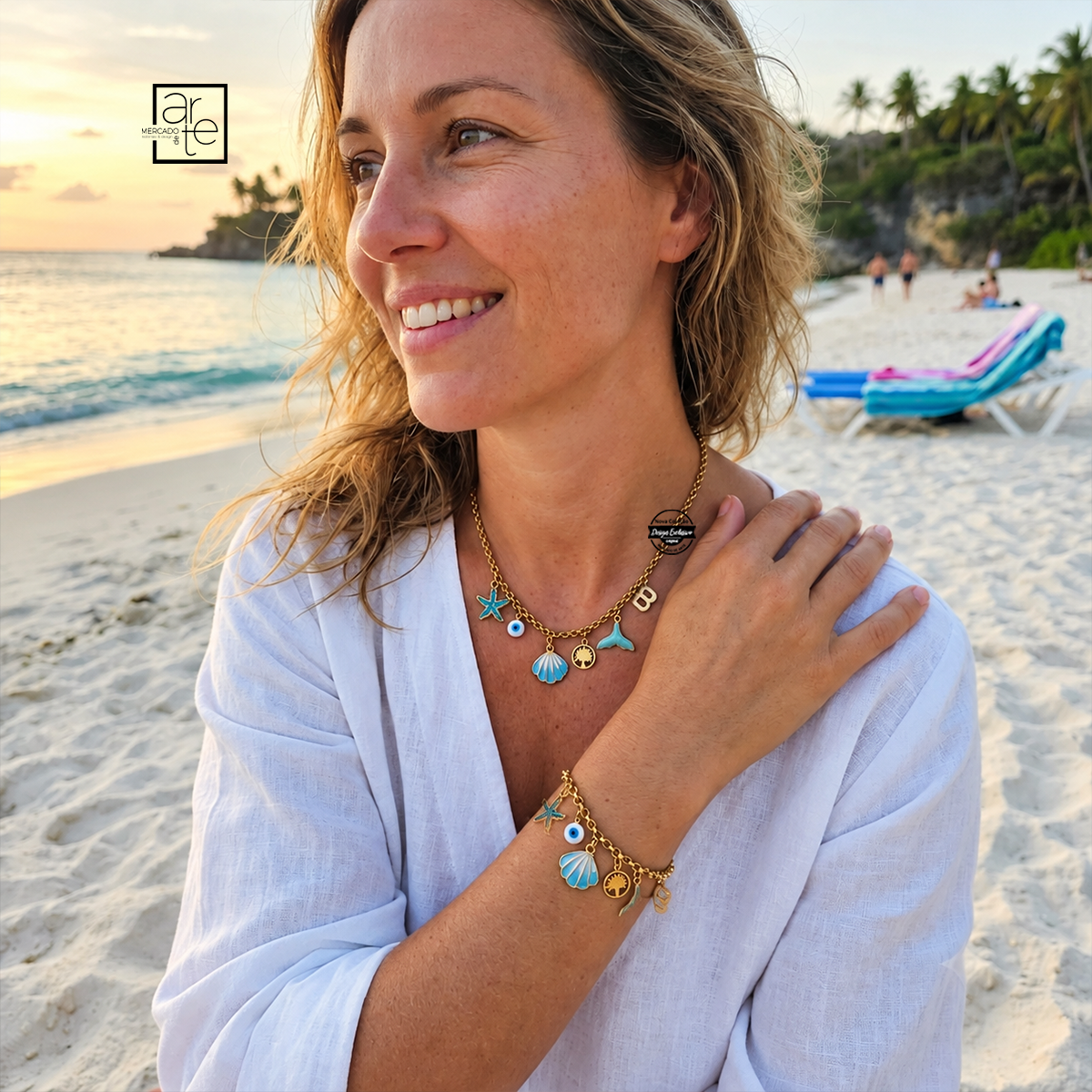 Este é o momento de usar acessórios que combinam consigo! ✨

A nossa coleção de fios traz peças modernas, delicadas e cheias de personalidade, perfeitas para complementar qualquer look e tornar cada momento ainda mais especial.

Conjunto fio e pulseira "Blue Sea", personalizado com inicial.

Estilo, significado e personalidade — tudo num só fio! 🤍