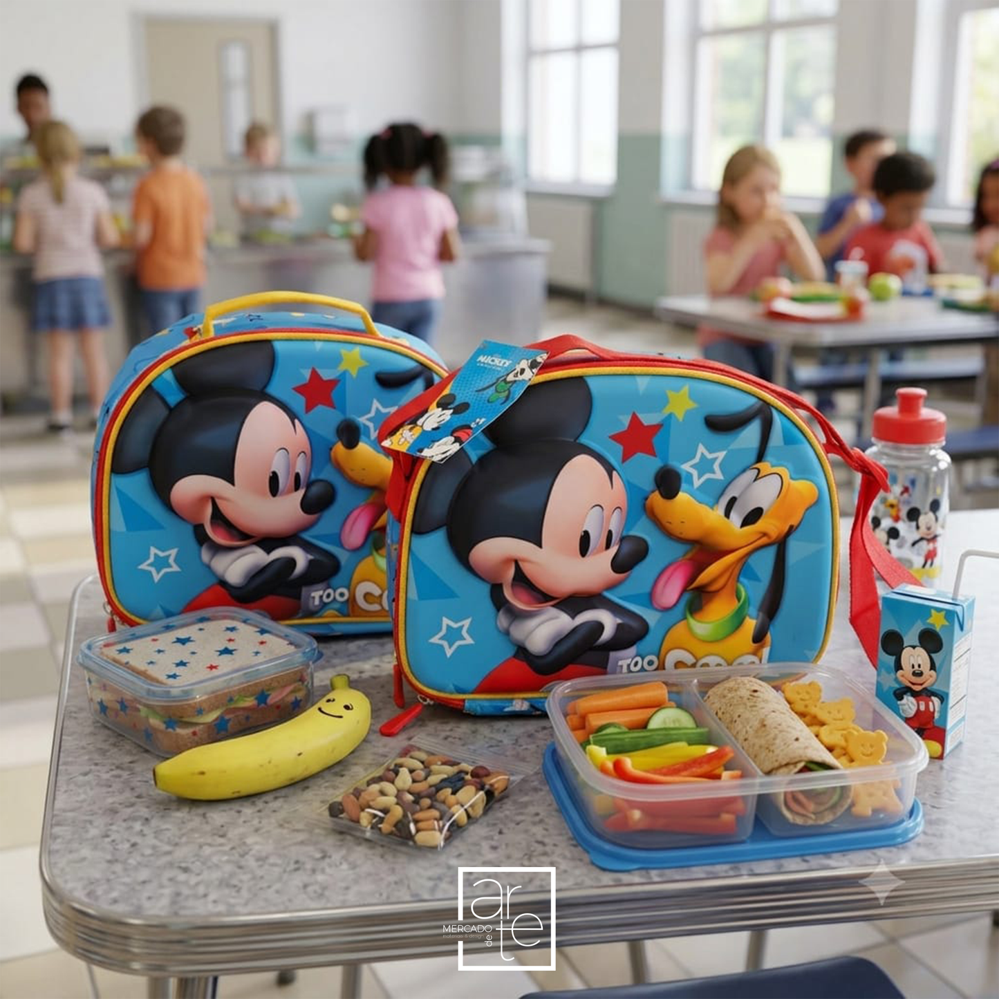 Fãs do Mickey e do Pluto!

Temos a lancheira 3D perfeita para os mais pequenos levarem para a escola!
Com a sua personagem preferida "Mickey e Pluto" esta lancheira térmica 3D vai fazer as delícias de qualquer criança! 🌟

🎁 Surpreende com um presente útil e cheio de magia da Disney!