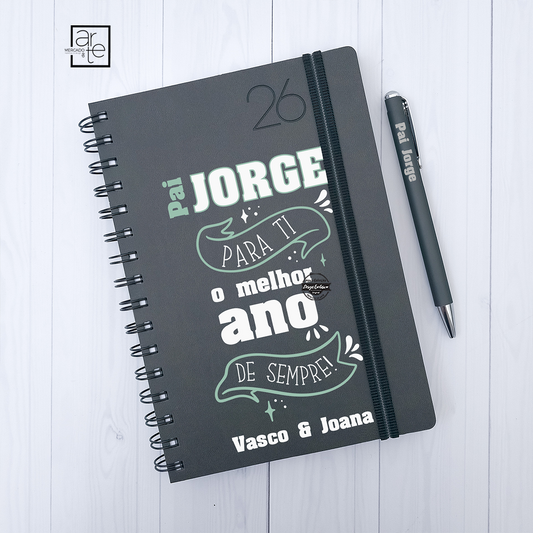 Agenda diária 2026 "Pai...melhor ano"