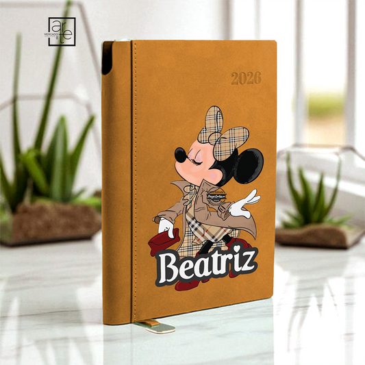 Agenda camurça 2026 "Minnie"