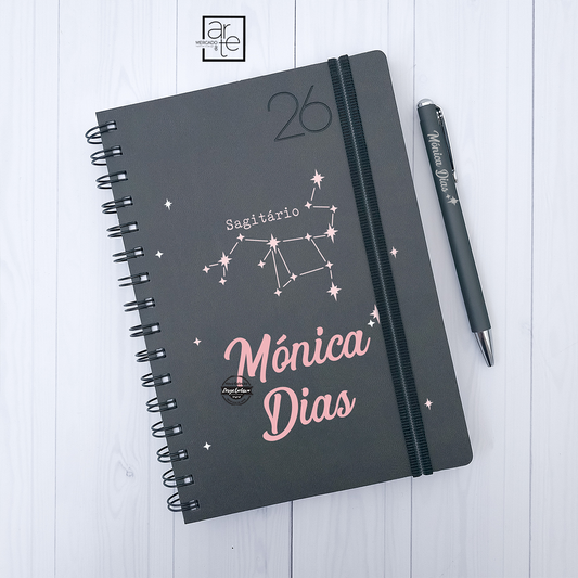 Agenda de argolas A5 "Constelação"