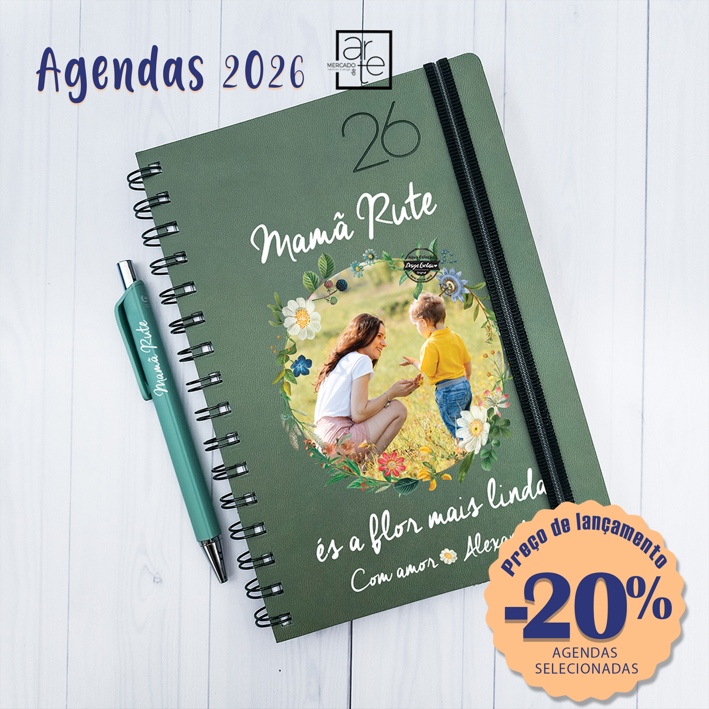 Agenda diária 2026 "Fotografia"