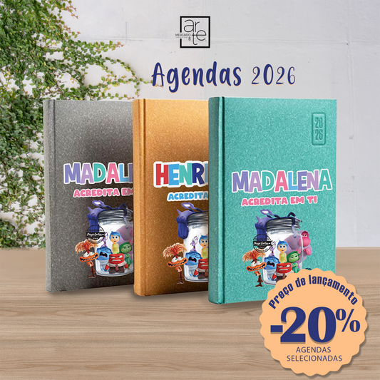 Agenda diária 2026 "Divertidamente"